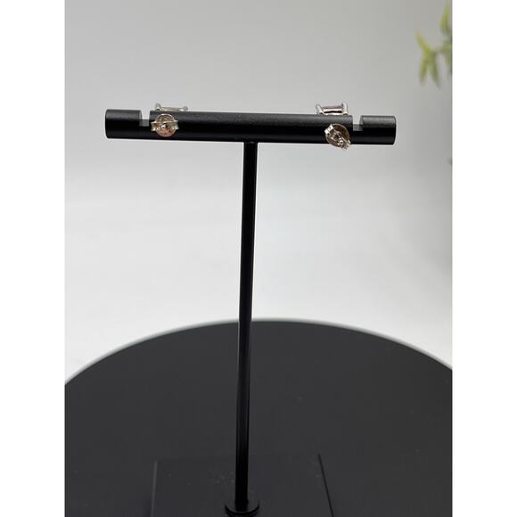 Chateau d’argent Canada Square AMETHYST Gem 925 Sterling Prong Set Stud Earrings - Picture 3 of 9